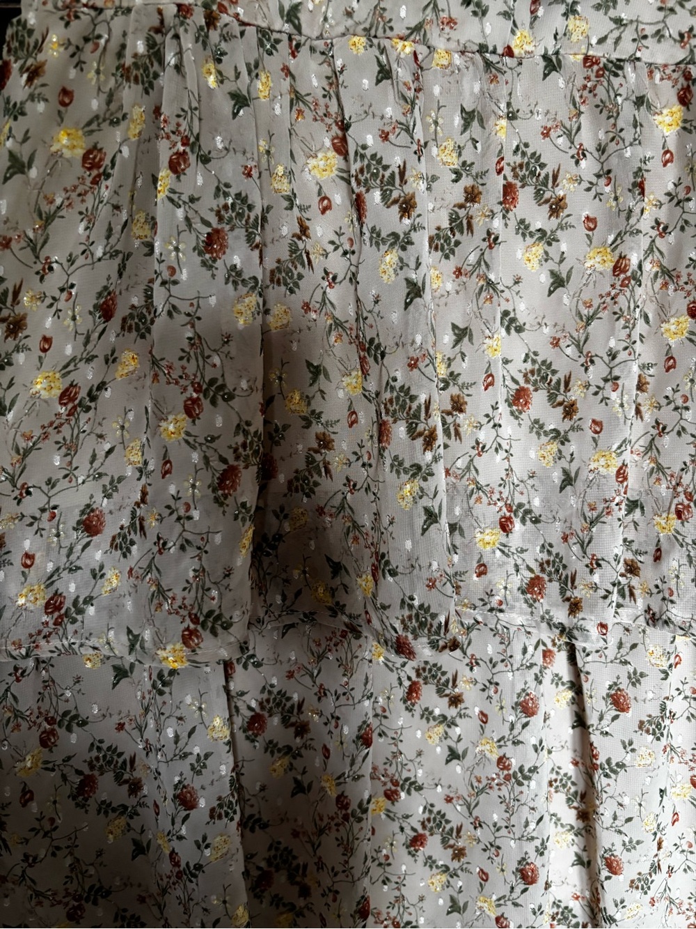 Polagram Beige Floral Midi Dress - Picture 2 of 3